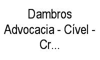 Logo Dambros Advocacia - Cível - Criminal - Empresarial em Saguaçu
