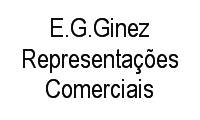 Logo E.G.Ginez Representações Comerciais S/C Ltda