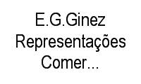 Logo E.G.Ginez Representações Comerciais S/C Ltda