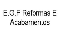 Logo E.G.F Reformas E Acabamentos em Parque Brasília