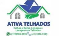 Logo Ativa Telhados, Calhas e Rufos, Limpeza e Lavagem em Telhados