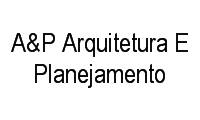Logo A&P Arquitetura E Planejamento em de Lourdes