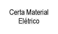 Logo Certa Material Elétrico em Aterrado