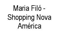 Logo Maria Filó - Shopping Nova América em Del Castilho