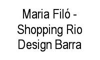 Logo Maria Filó - Shopping Rio Design Barra em Barra da Tijuca
