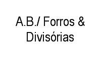 Logo A.B./ Forros & Divisórias em Vila Albertina