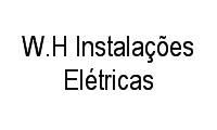 Logo W.H Instalações Elétricas em Parque Residencial Rondon