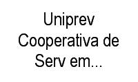 Logo Uniprev Cooperativa de Serv em Benefícios Prev Medic Trabalh em Floradas de São José