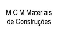 Logo M C M Materiais de Construções em São Cristóvão