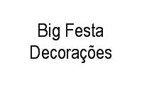 Logo Big Festa Decorações em Capoeiras