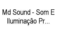 Logo Md Sound - Som E Iluminação Profissional em Piracicamirim
