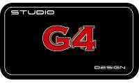 Logo Studio G4 Design em Setor dos Funcionários
