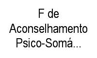 Logo F de Aconselhamento Psico-Somático Pe Pio Forgione em Glória