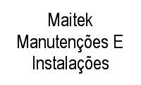 Logo Maitek Manutenções E Instalações