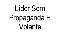 Logo Líder Som Propaganda E Volante em Vila Tibério