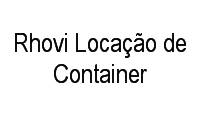 Logo Rhovi Locação de Container em São Geraldo