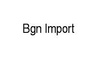 Logo Bgn Import em Água Verde