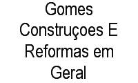 Logo Gomes Construçoes E Reformas em Geral em Rocinha