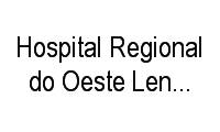 Logo Hospital Regional do Oeste Lenoir Vargas Ferreira em Esplanada