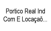 Logo Portico Real Ind Com E Locaçaõ de Equip Ltda em Vila Pindorama