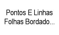 Logo Pontos E Linhas Folhas Bordados Computadorizados em Santo Antônio