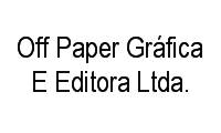 Logo Off Paper Gráfica E Editora Ltda. em Bom Retiro
