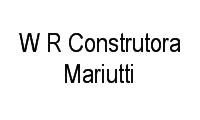 Logo W R Construtora Mariutti em Parque Novo Mundo