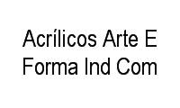 Logo Acrílicos Arte E Forma Ind Com em Mooca