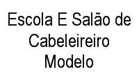 Logo de Escola E Salão de Cabeleireiro Modelo em Centro