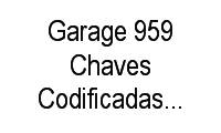 Logo Garage 959 Chaves Codificadas E Carimbos em Coroado