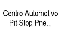 Logo Centro Automotivo Pit Stop Pneus E Acessórios