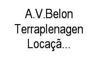 Logo A.V.Belon Terraplenagen Locação Demaquinas em Maria Luiza