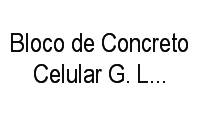 Logo Bloco de Concreto Celular G. Lembeck E Celucon em Marechal Floriano