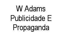 Logo W Adams Publicidade E Propaganda em Centro