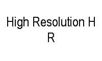 Logo de High Resolution H R em Centro