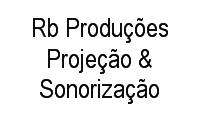 Logo Rb Produções Projeção & Sonorização