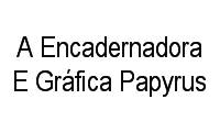 Logo A Encadernadora E Gráfica Papyrus em Vila Boa Sorte