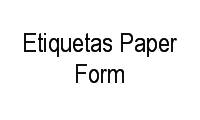 Logo Etiquetas Paper Form em Vila Bertioga