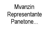 Logo Mvanzin Representante Panetone Bauducco em Uberaba