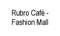 Logo Rubro Café - Fashion Mall em São Conrado