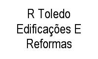 Logo R Toledo Edificações E Reformas em Restinga