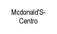 Logo Mcdonald'S-Centro em Centro