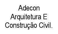Logo Adecon Arquitetura E Construção Civil. em Vila São Sebastião