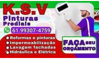 Logo K.S.V  PINTURAS PREDIAIS - PINTORES EM BRASÍLIA em Quadras Econômicas Lúcio Costa (Guará)