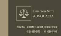 Logo Emerson Setti Advocacia Criminal, Militar e Família em Guabirotuba