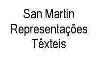 Logo San Martin Representações Têxteis em São João