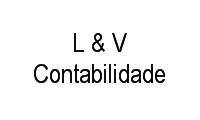 Logo L & V Contabilidade em Vila Souza