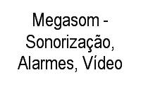 Logo Megasom - Sonorização, Alarmes, Vídeo em Centro