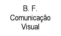 Logo B. F. Comunicação Visual em Glória