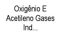 Logo Oxigênio E Acetileno Gases Industriais Acetil Reg em Turiaçu